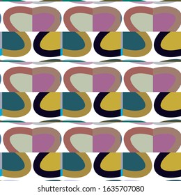 Seamless vector pattern. Background texture in geometric ornamental style.