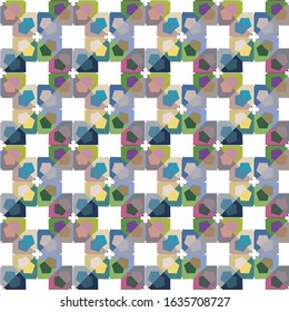 Seamless vector pattern. Background texture in geometric ornamental style.