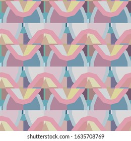 Seamless vector pattern. Background texture in geometric ornamental style.