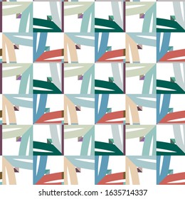 Seamless vector pattern. Background texture in geometric ornamental style.