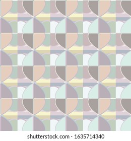 Seamless vector pattern. Background texture in geometric ornamental style.