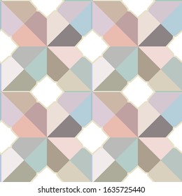 Seamless vector pattern. Background texture in geometric ornamental style.