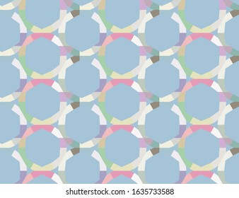 Seamless vector pattern. Background texture in geometric ornamental style.
