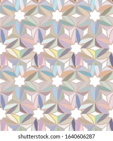 Seamless vector pattern. Background texture in geometric ornamental style.