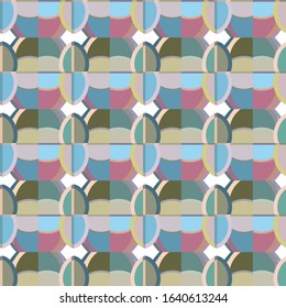 Seamless vector pattern. Background texture in geometric ornamental style.