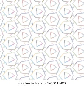 Seamless vector pattern. Background texture in geometric ornamental style.