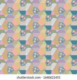 Seamless vector pattern. Background texture in geometric ornamental style.