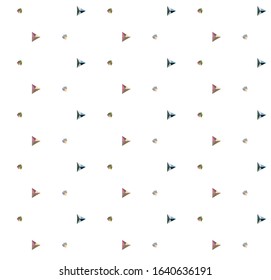 Seamless vector pattern. Background texture in geometric ornamental style.