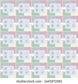 Seamless vector pattern. Background texture in geometric ornamental style.