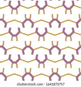 Seamless vector pattern. Background texture in geometric ornamental style.