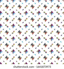 Seamless vector pattern. Background texture in geometric ornamental style.
