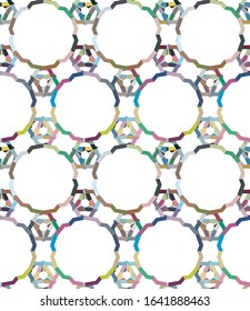 Seamless vector pattern. Background texture in geometric ornamental style.