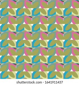 Seamless vector pattern. Background texture in geometric ornamental style.