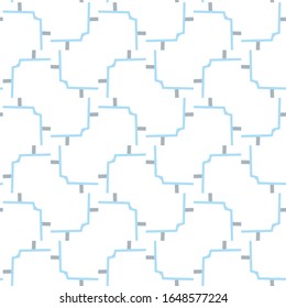 Seamless vector pattern. Background texture in geometric ornamental style.