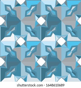 Seamless vector pattern. Background texture in geometric ornamental style.