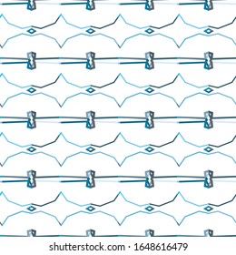 Seamless vector pattern. Background texture in geometric ornamental style.
