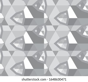 Seamless vector pattern. Background texture in geometric ornamental style.
