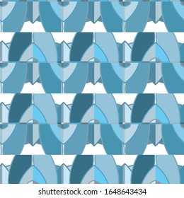 Seamless vector pattern. Background texture in geometric ornamental style.