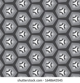 Seamless vector pattern. Background texture in geometric ornamental style.