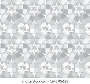Seamless vector pattern. Background texture in geometric ornamental style.