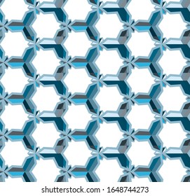 Seamless vector pattern. Background texture in geometric ornamental style.