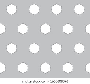Seamless vector pattern. Background texture in geometric ornamental style.