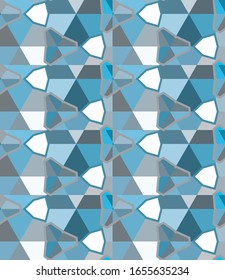 Seamless vector pattern. Background texture in geometric ornamental style.