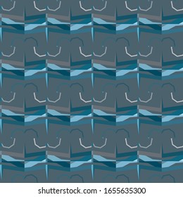 Seamless vector pattern. Background texture in geometric ornamental style.