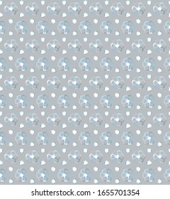 Seamless vector pattern. Background texture in geometric ornamental style.