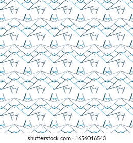 Seamless vector pattern. Background texture in geometric ornamental style.