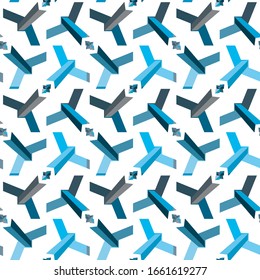 Seamless vector pattern. Background texture in geometric ornamental style.