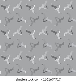 Seamless vector pattern. Background texture in geometric ornamental style.