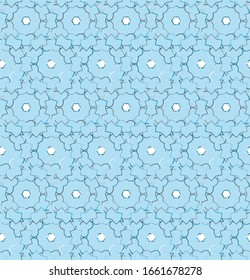 Seamless vector pattern. Background texture in geometric ornamental style.