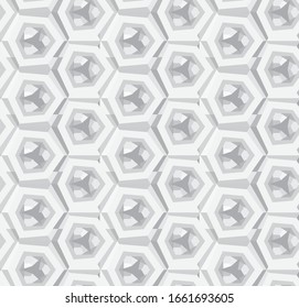 Seamless vector pattern. Background texture in geometric ornamental style.