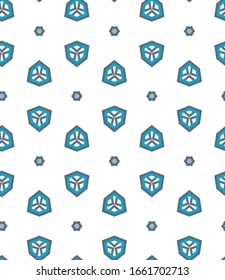 Seamless vector pattern. Background texture in geometric ornamental style.