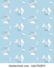 Seamless vector pattern. Background texture in geometric ornamental style.