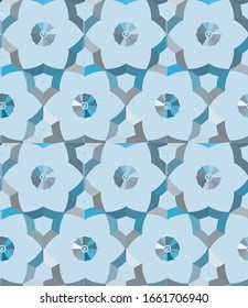 Seamless vector pattern. Background texture in geometric ornamental style.