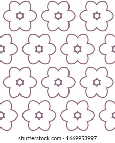 Seamless vector pattern. Background texture in geometric ornamental style.