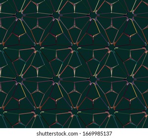 Seamless vector pattern. Background texture in geometric ornamental style.