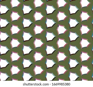 Seamless vector pattern. Background texture in geometric ornamental style.