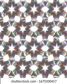 Seamless vector pattern. Background texture in geometric ornamental style.
