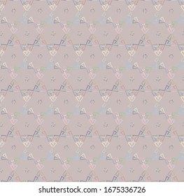 Seamless vector pattern. Background texture in geometric ornamental style.