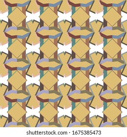 Seamless vector pattern. Background texture in geometric ornamental style.