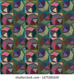 Seamless vector pattern. Background texture in geometric ornamental style.