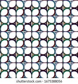 Seamless vector pattern. Background texture in geometric ornamental style.