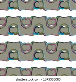 Seamless vector pattern. Background texture in geometric ornamental style.