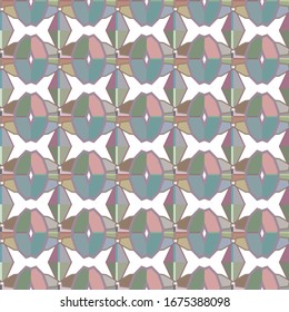 Seamless vector pattern. Background texture in geometric ornamental style.