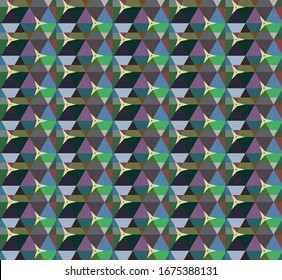 Seamless vector pattern. Background texture in geometric ornamental style.