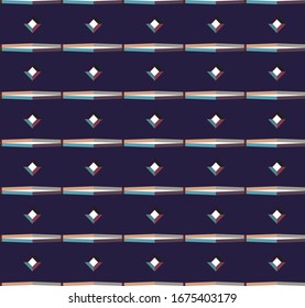 Seamless vector pattern. Background texture in geometric ornamental style.