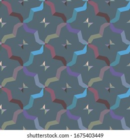 Seamless vector pattern. Background texture in geometric ornamental style.